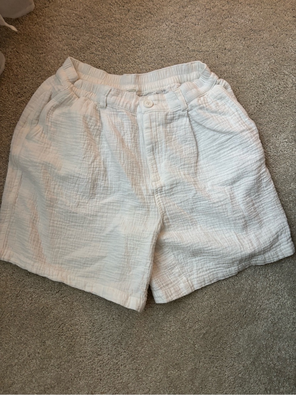 Aerie white  Casual Cotton Gauze Shorts